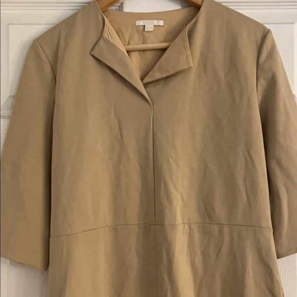 COS Elegant Cream Day Dress with slit detail size small - Picture 12 of 12